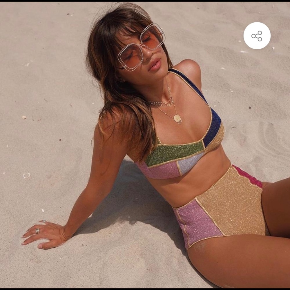 Harriet High Waist Patchwork Bikini